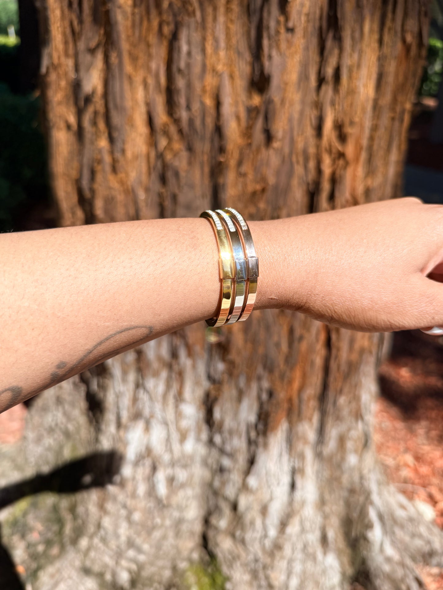 Trinity Luxe Diamond Bangle