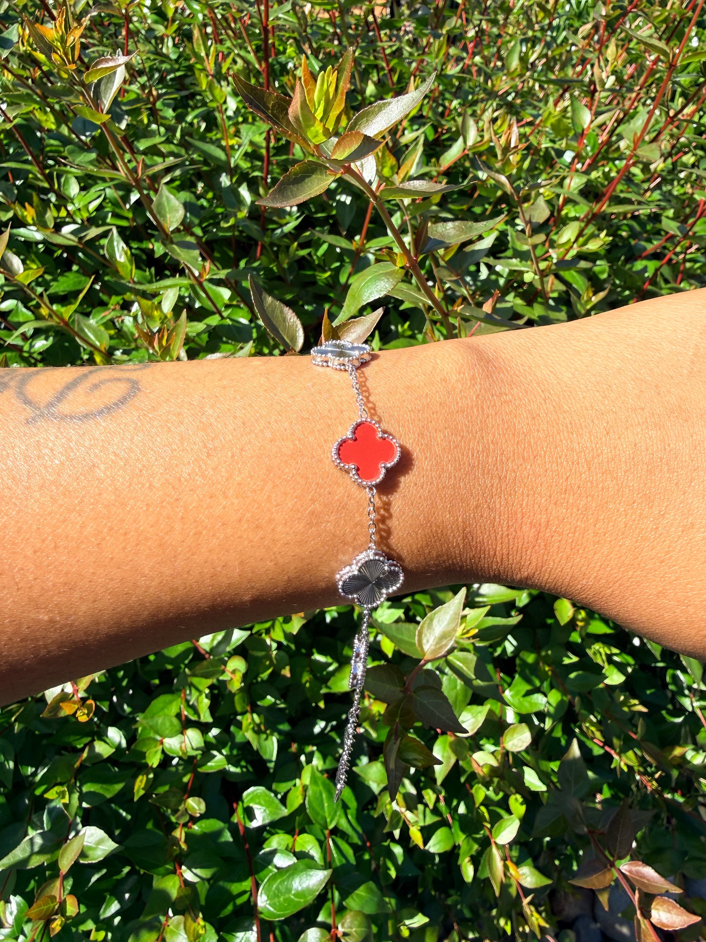 ✨ Rouge Clover Luxe Bracelet