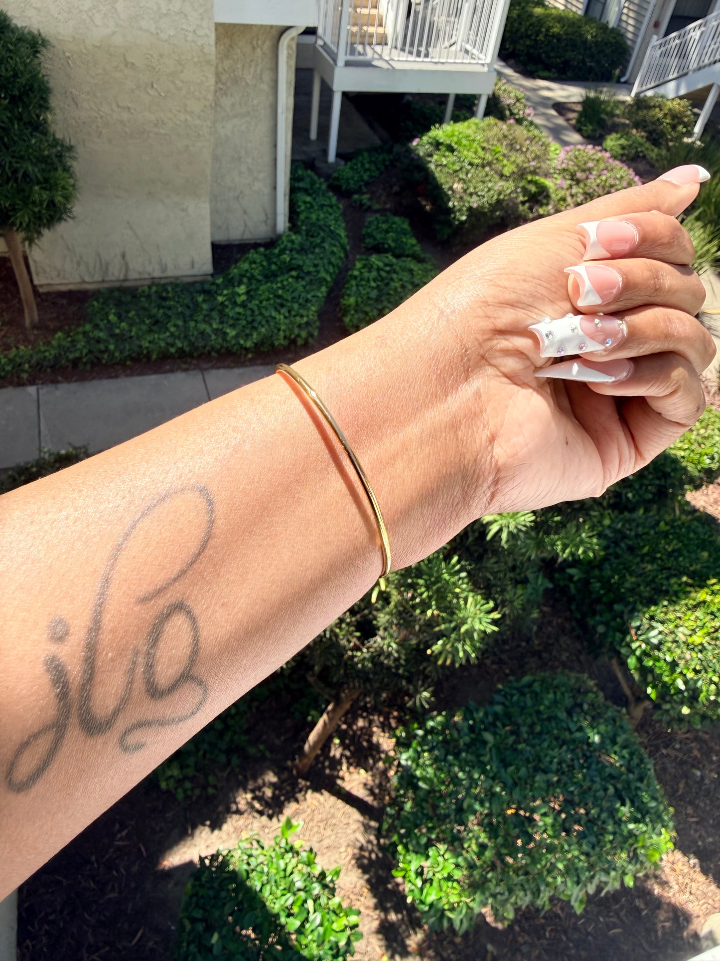 Lucky Charm Open Bangle