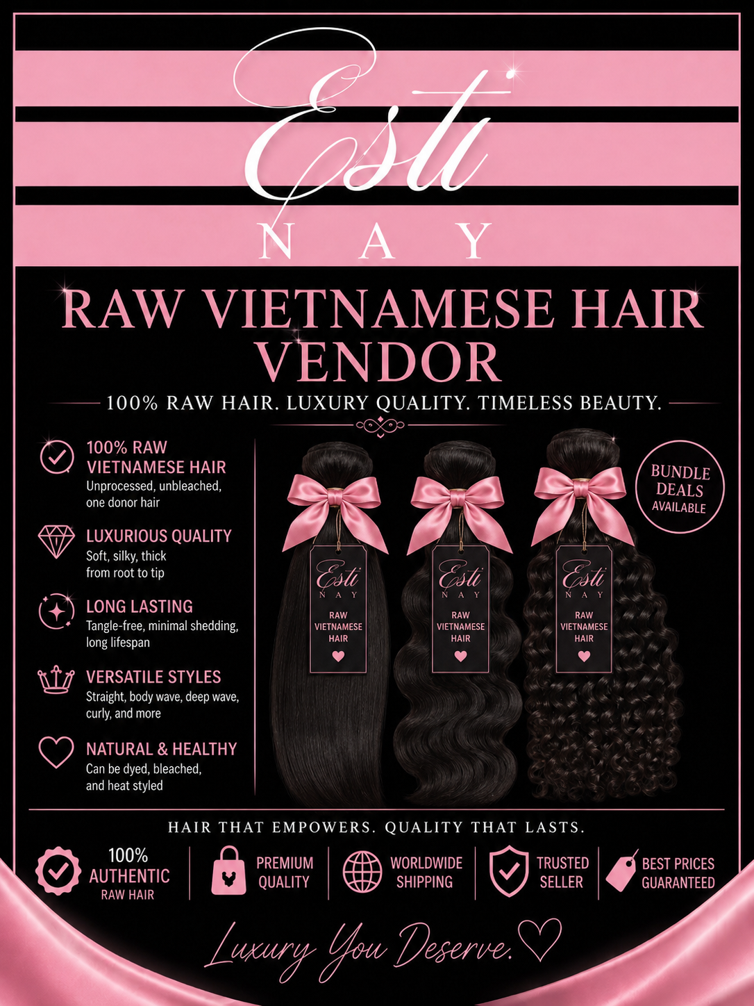 Raw Vietnamese Hair Vendor