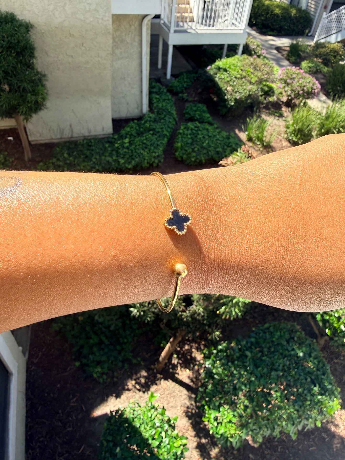 Lucky Charm Open Bangle