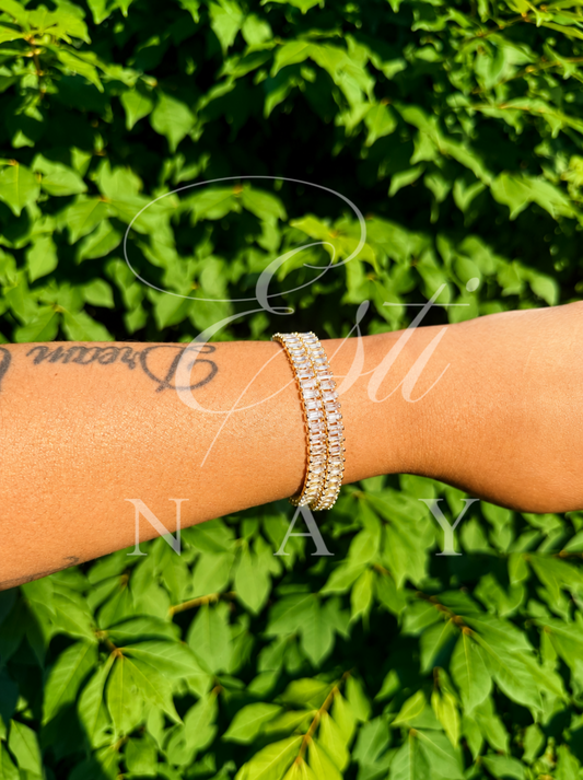 ✨ Cuban Princess Baguette Bracelet ✨