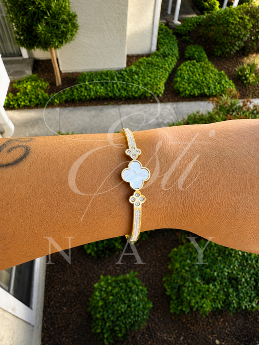 Celeste Clover Luxe Bangle