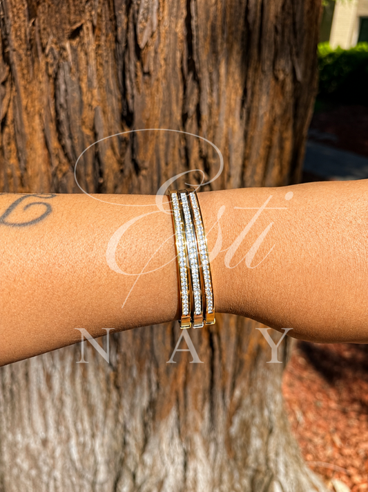 Trinity Luxe Diamond Bangle